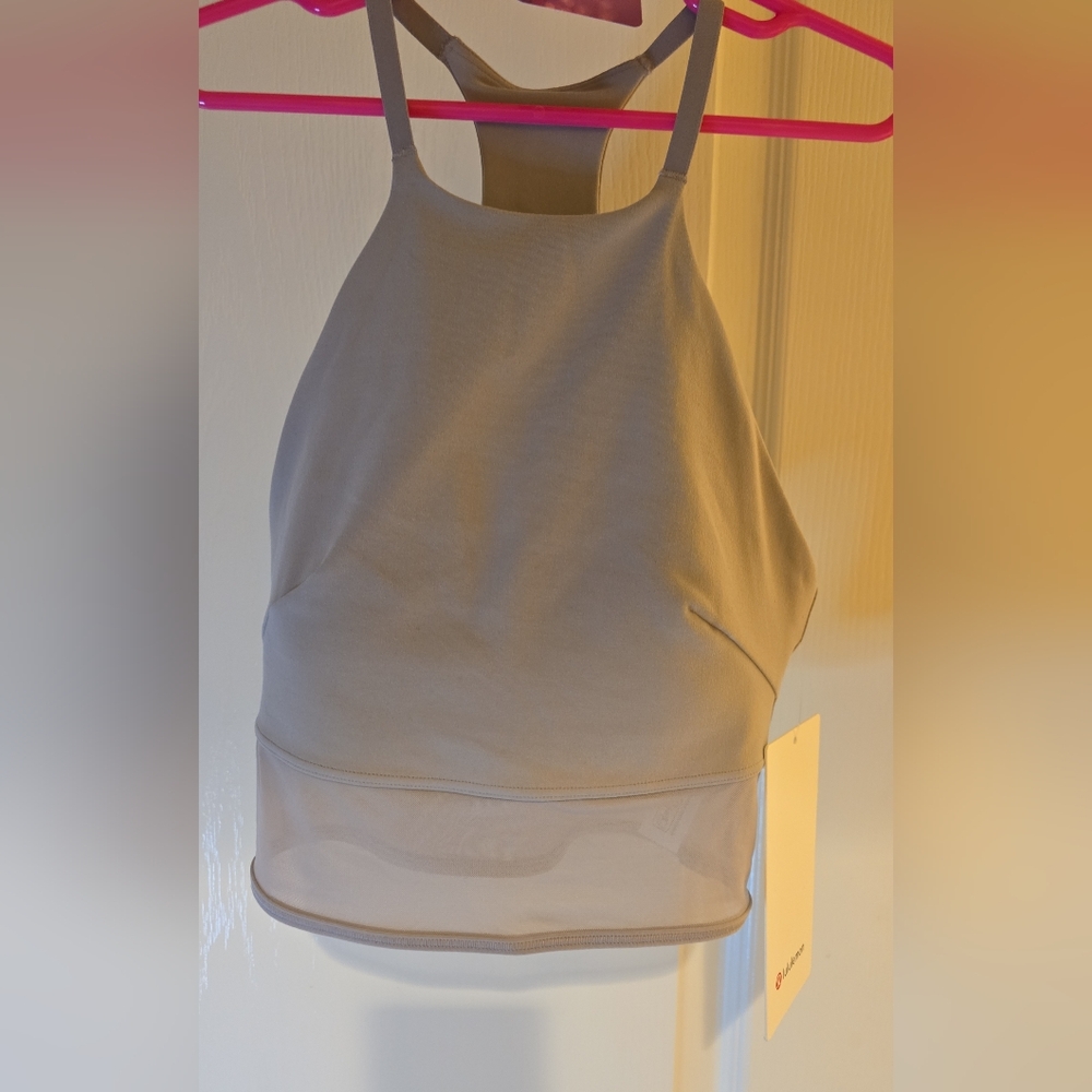 Lululemon Nulu High Neck Mesh Hem Tank
